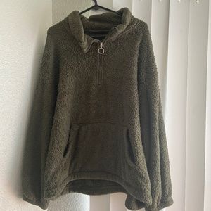 Olive green sweatshirt